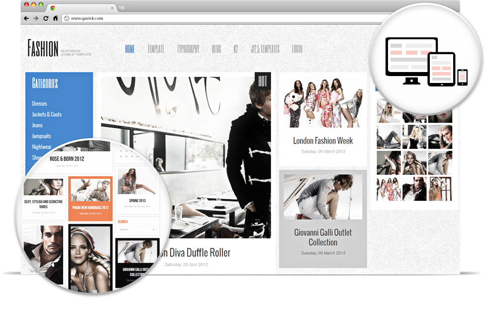 Fashion Website Template Free Download
